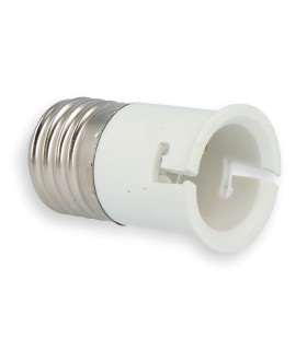 LED line® E27-B22 lamp socket converter. The bulb adapter E27 to B22 enables the use of a bulb with a B22 thread (eg LED