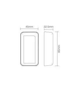 Mi-Light 4-zone colour temperature dual white LED strip controller FUT035 - size