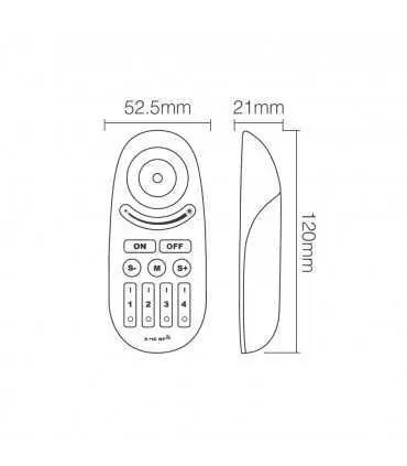 Mi-Light 2.4GHz 4-zone RGBW remote control with button FUT095 | Future House Store
