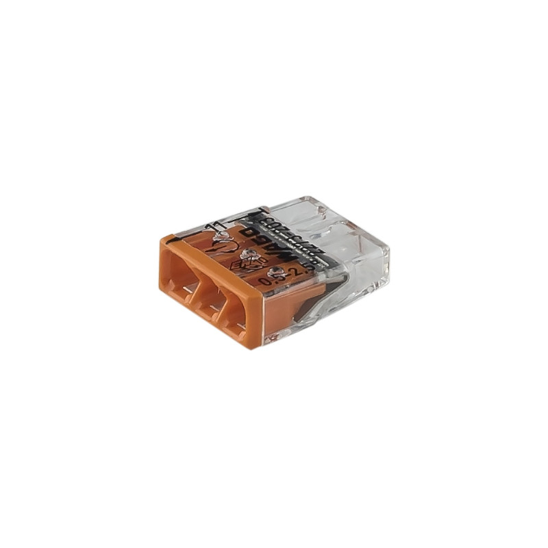 WAGO 2273-203 3-way push wire connector 24A WAGO 2273-203 3-way push wire connector 24A