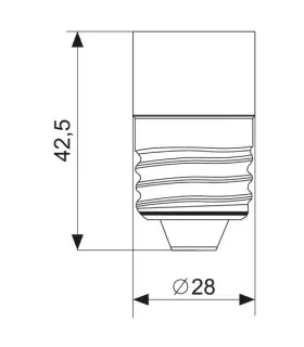 MAX-LED E27-E14 lamp socket converter - size