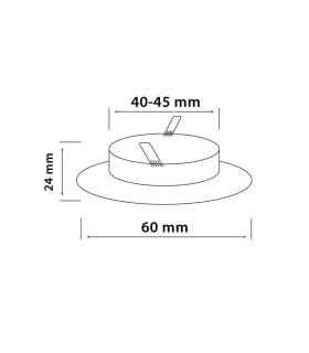 LED line® MR11 recessed ceiling downlight chrome. Ideal for lighting flats (suspended ceilings, lighting furniture), sho