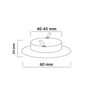 LED line® MR11 recessed ceiling downlight chrome. Ideal for lighting flats (suspended ceilings, lighting furniture), sho