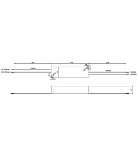 Mean Well LPV-35-12 LED power supply 12V 36W IP67 - size