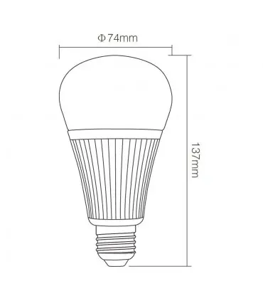 Mi-Light 9W RGB+CCT LED light bulb FUT012 | Future House Store