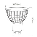 Mi-Light 4W GU10 RGB+CCT LED spotlight FUT103 - size