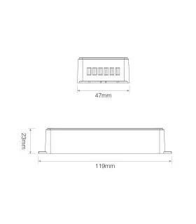 Mi-Light 4-channel high-performance amplifier PA4 - size