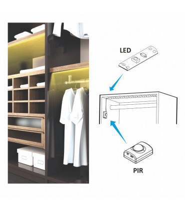 DESIGN LIGHT BLIX - 5V LED lighting kit with motion sensor - 