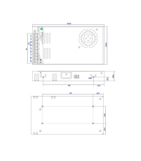 POS modular power supply POS-350-12 350W 29A