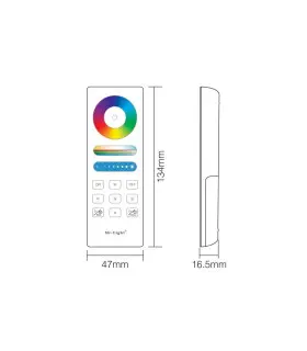 Mi-Light RGB+CCT full touch remote controller FUT088 - size