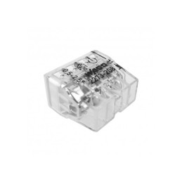 WAGO 2273-208 8-way push wire connector 24A. COMPACT PUSH WIRE® connector for junction boxes; 8-conductor terminal block