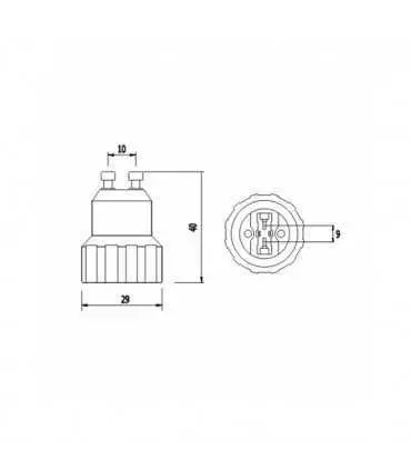 LED line® GU10-G9 lamp socket converter | Future House Store
