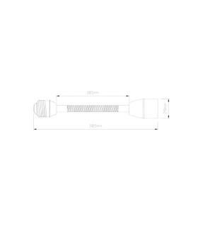 LED line® E27-E14 lamp socket converter flexible extender - size