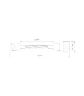 LED line® E27-GU10 lamp socket converter flexible extender. Extension (adapter) E27 to GU10 allows you to move and direc