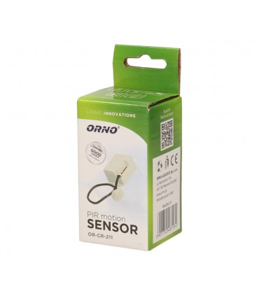 ORNO motion sensor with external sensor IP20 OR-CR-211 white - packaging