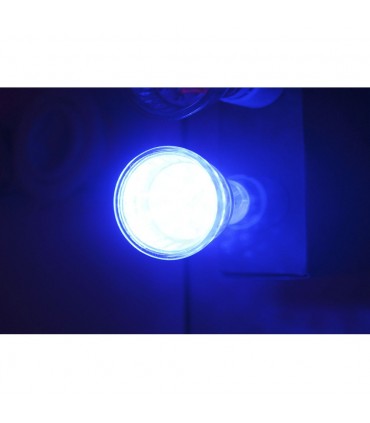 LED line® GU10 spotlight bulb SMD 1W blue 10 times less energy consumption The most energy-efficient source of lighting 