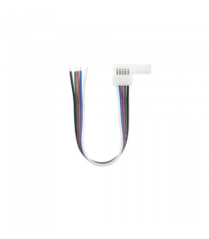 10mm RGBW 5 pin wire connector - 