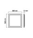 LED line® square downlight panel 36W 60x60 warm white. The square LED line® panel is ideal for public utility buildings 