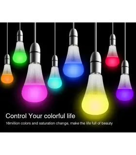 Mi-Light 9W RGB+CCT LED light bulb FUT012 - remote controlled