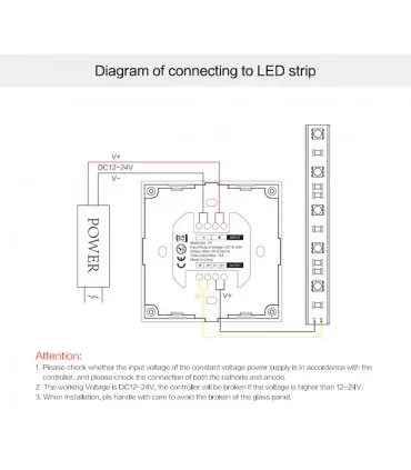 Mi-Light smart panel controller brightness P1 | Future House Store