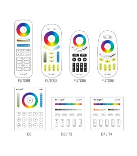 Mi-Light 4W GU10 RGB+CCT LED spotlight FUT103 - remotes