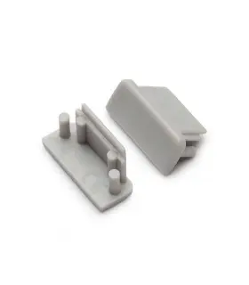 TOPMET aluminium profile SURFACE10 grey end caps