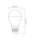 Mi-Light 6W RGBW LED light bulb FUT014 cold white   - 