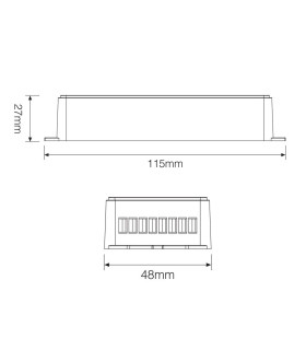 Mi-Light 5-channel high-performance amplifier PA5 - size