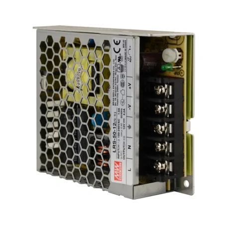 Mean Well LRS-50-12 enclosed power supply unit 12V 50W 4.2A | Future House Store