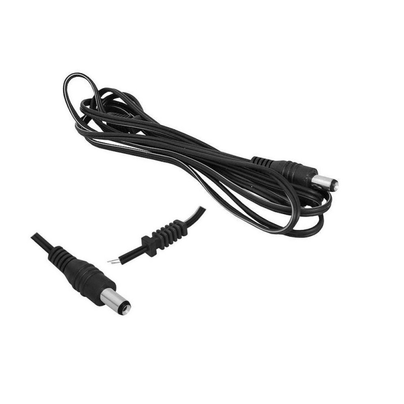2.1mm x 5.5mm DC barrel male power connector black 2.1mm x 5.5mm DC barrel male power connector black