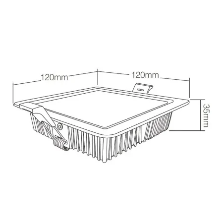 Mi-Light 9W RGB+CCT square LED downlight FUT064 | Future House Store
