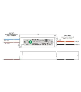 POS waterproof PSV power supply 35W 2.9A IP67 - 