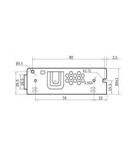 POS modular power supply POS-75-12-C 72W 6A - size 3