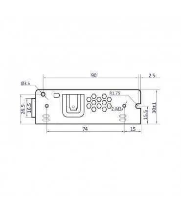 POS modular power supply POS-75-12-C 72W 6A | Future House Store