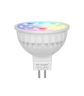 Mi-Light 4W MR16 RGB+CCT LED spotlight FUT104 - colours