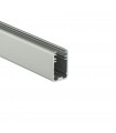 TOPMET anodised aluminium glass LED profile MIKRO-LINE12 silver