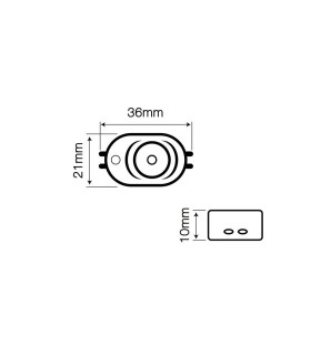 LED line® OPTO advertising LED module SMD2835 12V 1W cold white