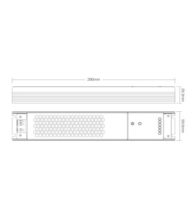 Mi-Light 100W 5 in 1 LED strip controller PX1 - size