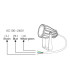 Mi-Light 6W RGB+CCT smart LED garden lamp FUTC04 - connection diagram