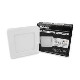 LED line ® EasyFix square panel downlights - 6W warm white