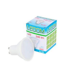 LEDOM GU10 spotlight bulb 3W SMD 240lm neutral white