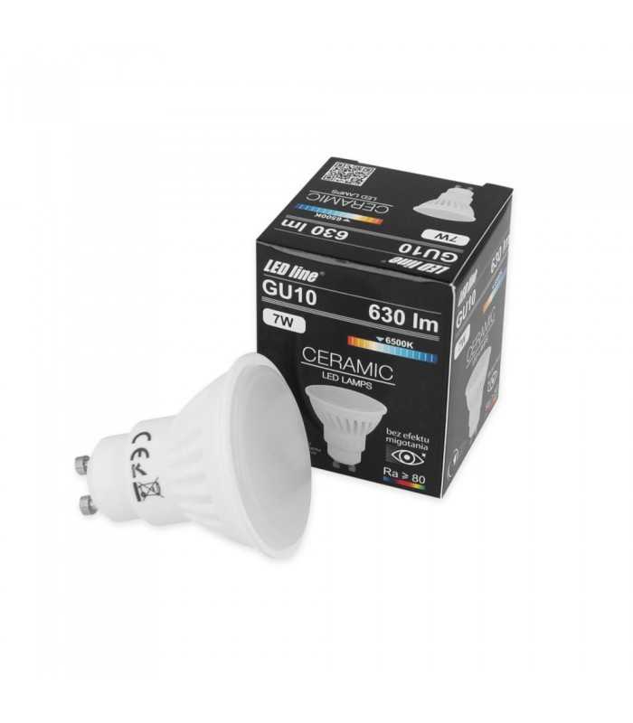 LED line® GU10 spotlight bulb SMD 7W cold white