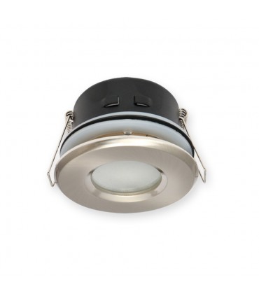 LED line® MR16 waterproof round recessed ceiling downlight IP65 -  satin