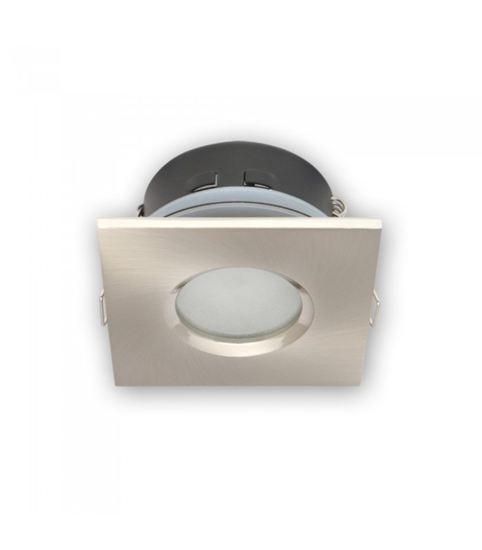 LED line® MR16 waterproof square recessed ceiling downlight IP65 - satin