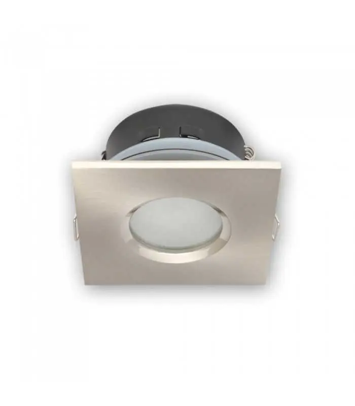 LED line® MR16 waterproof square recessed ceiling downlight IP65 - satin