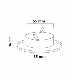 LED line® MR16 waterproof ceiling downlight IP44 - size