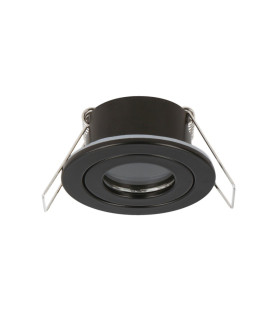 LED line® MR11 round waterproof ceiling downlight IP44 black - front