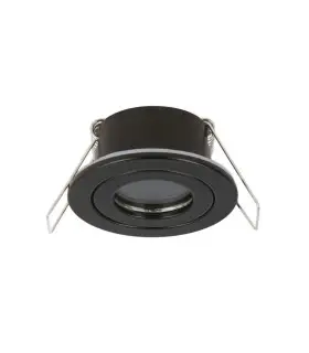 LED line® MR11 round waterproof ceiling downlight IP44 black - side