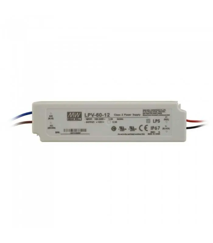 Mean Well LPV-60-12 LED power supply 12V 60W IP67 - 