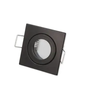 LED line® MR11 square waterproof ceiling downlight IP44 black - front